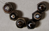 Botswana bullseye agate beads