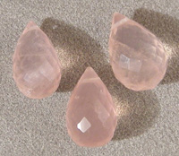 Rose quartz beads