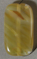 Rectangle pendant bead from Queensland agate.