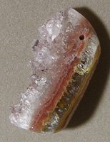 Amethyst druzy pendant bead