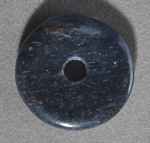 Sodalite donut shaped pendant bead.