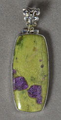Rare atlantisite pendant with sterling silver.