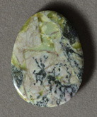 African yellow turquoise pendant bead.