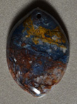 Pietersite marquise shape pendant bead.