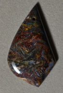 Pietersite freeform pendant bead.