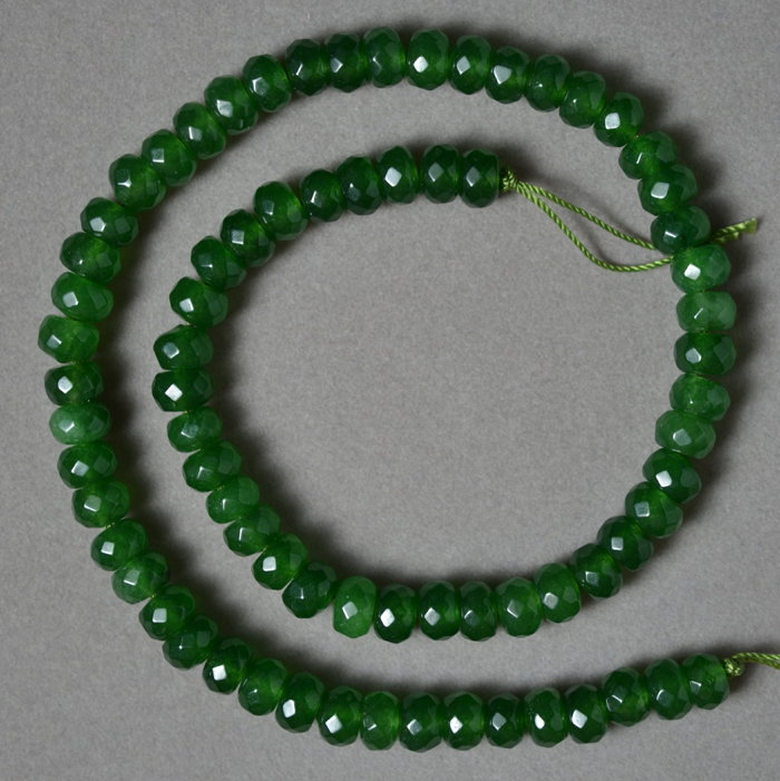 Emerald Chalcedony Beads