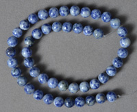 Blue sodalite 8mm round beads.