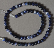 Royal blue sodalite 6mm round beads.