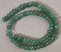 Emerald faceted beads