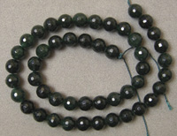 Faceted emerald beads