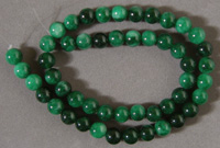 Emerald round beads