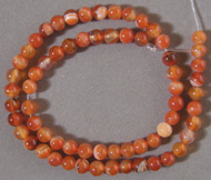 Carnelian round beads