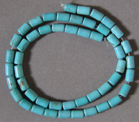 Turquoise drum beads