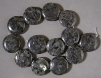 Larvikite round beads