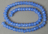 Light sapphire rondelle beads