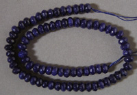 Sapphire rondelle beads