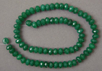 Faceted emerald beads