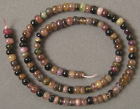 Tourmaline rondelle beads