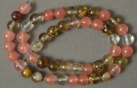 Multi color tourmaline beads