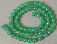 Jade round beads