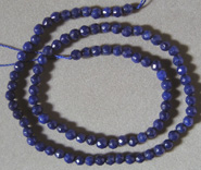 Blue jade faceted beads