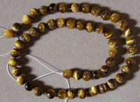 Round beads from Egyptian tiger eye.