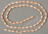 Pink coral beads