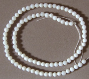White jade beads
