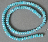 Amazonite rondelle beads