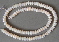 Peruvian opal rondelle beads