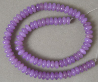 Purple rondelle beads