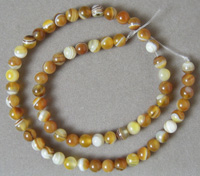 Gold agate beads