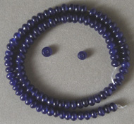 Sapphire rondelle beads