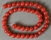 Ruby beads