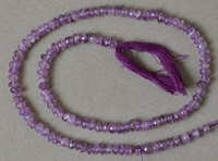4mm rondelle beads from amethyst.