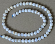 Blue chalcedony beads