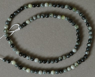 3mm round beads from spiderweb Jasper.
