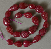 Ruby beads