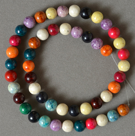 Polychrome Round Beads