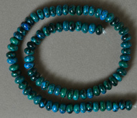 8 x 6mm Phoenix stone rondelle beads.